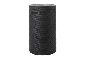 Laundry basket with lid CINO Black-09