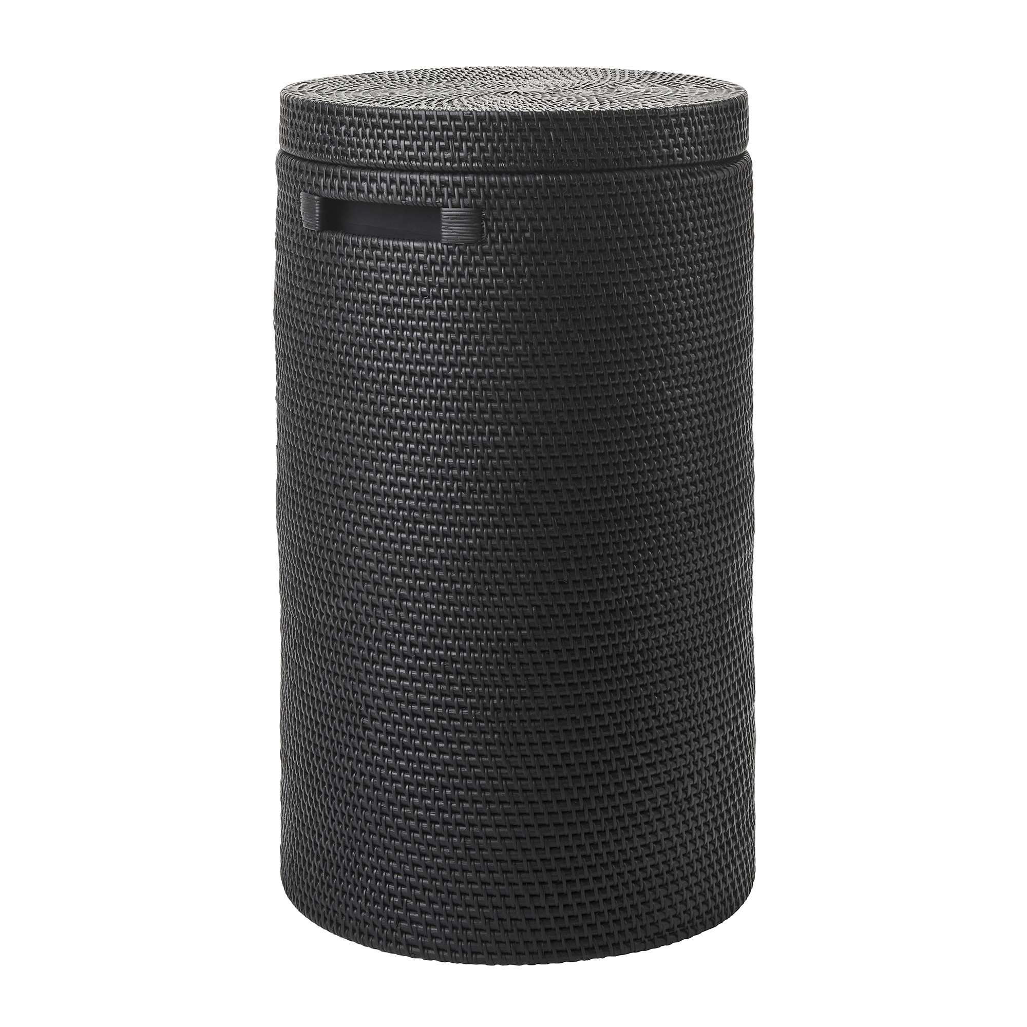 Laundry basket with lid CINO color Black (black)