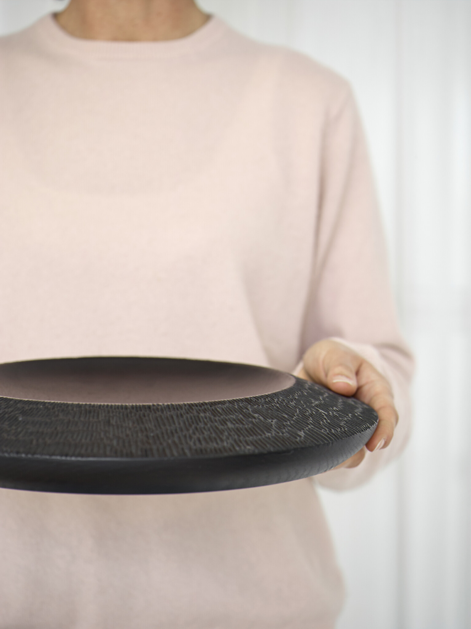 Tray / Dish BRYN color Black (black) height 5 cm