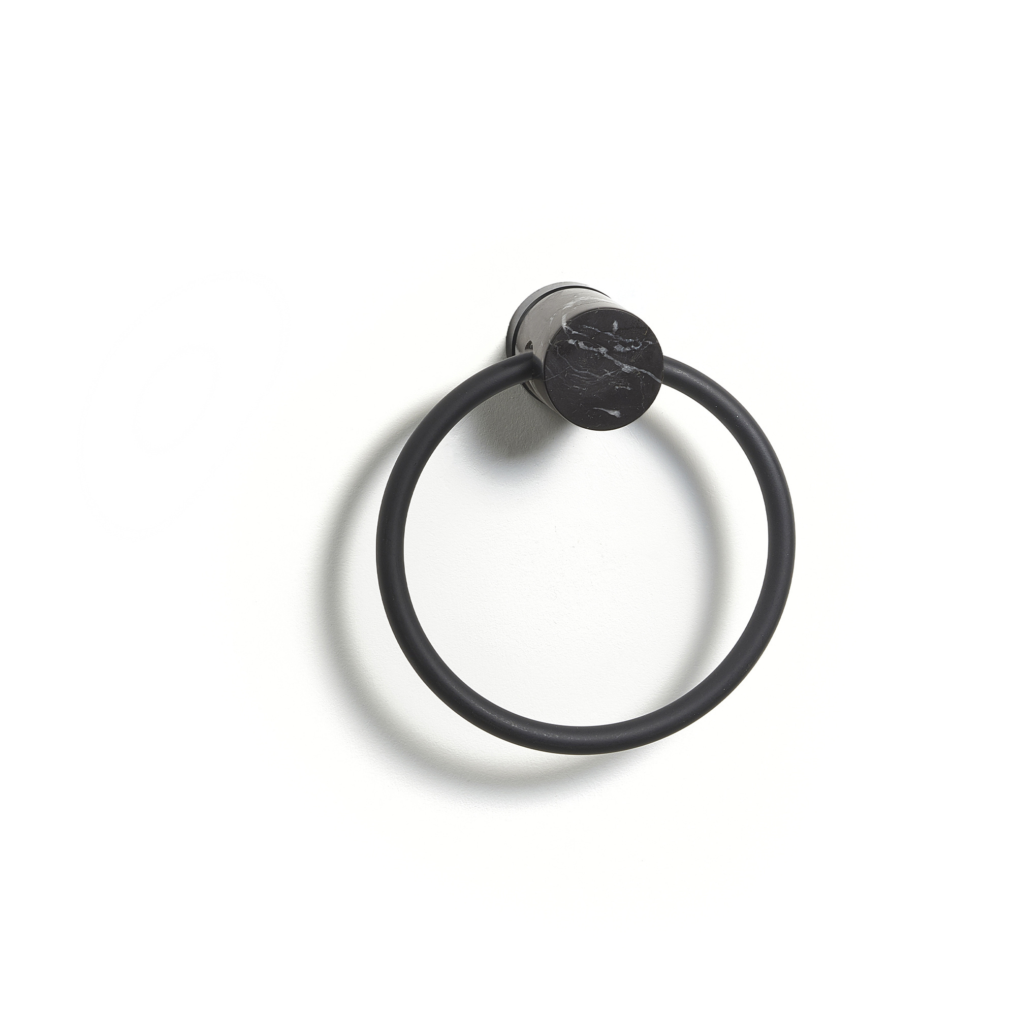 Handdoekring NERO kleur Black (zwart)