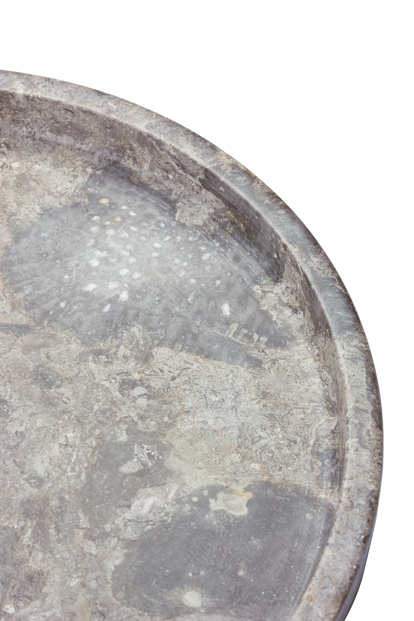 Round tray / bowl CONOR color Greige, (gray / beige)