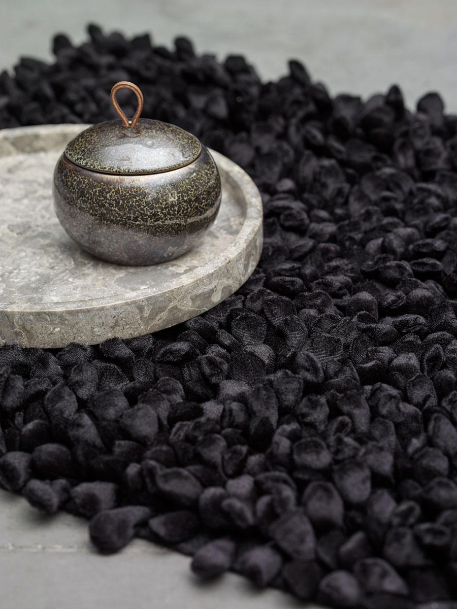 Round tray / bowl CONOR color Greige, (gray)