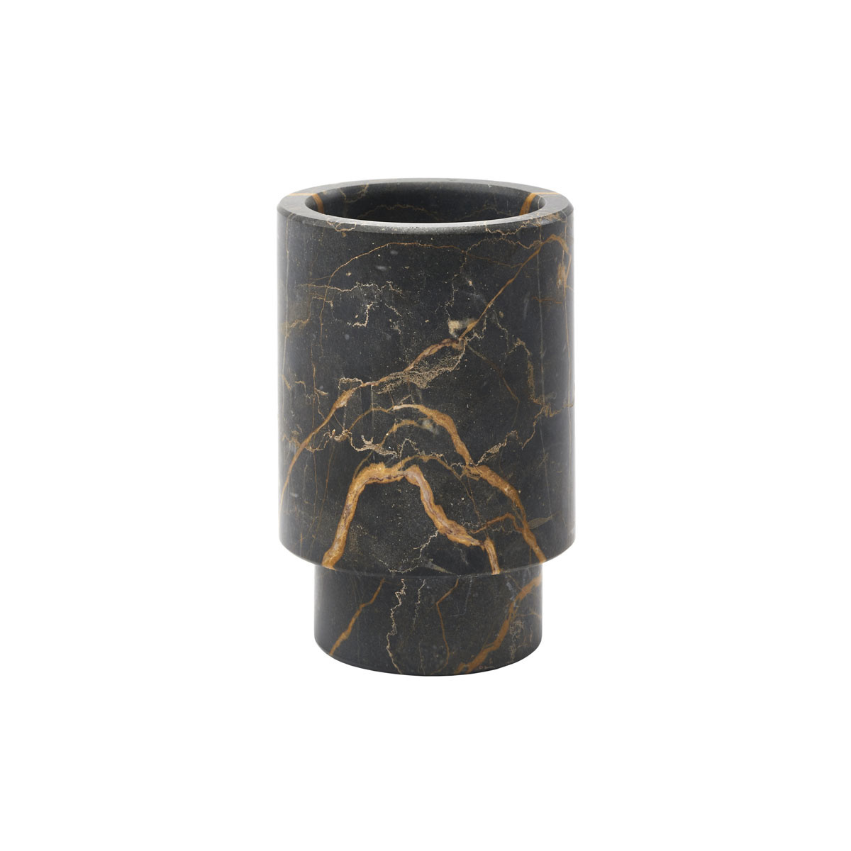 Beker / tandenborstelhouder PORTO kleur Black-09
