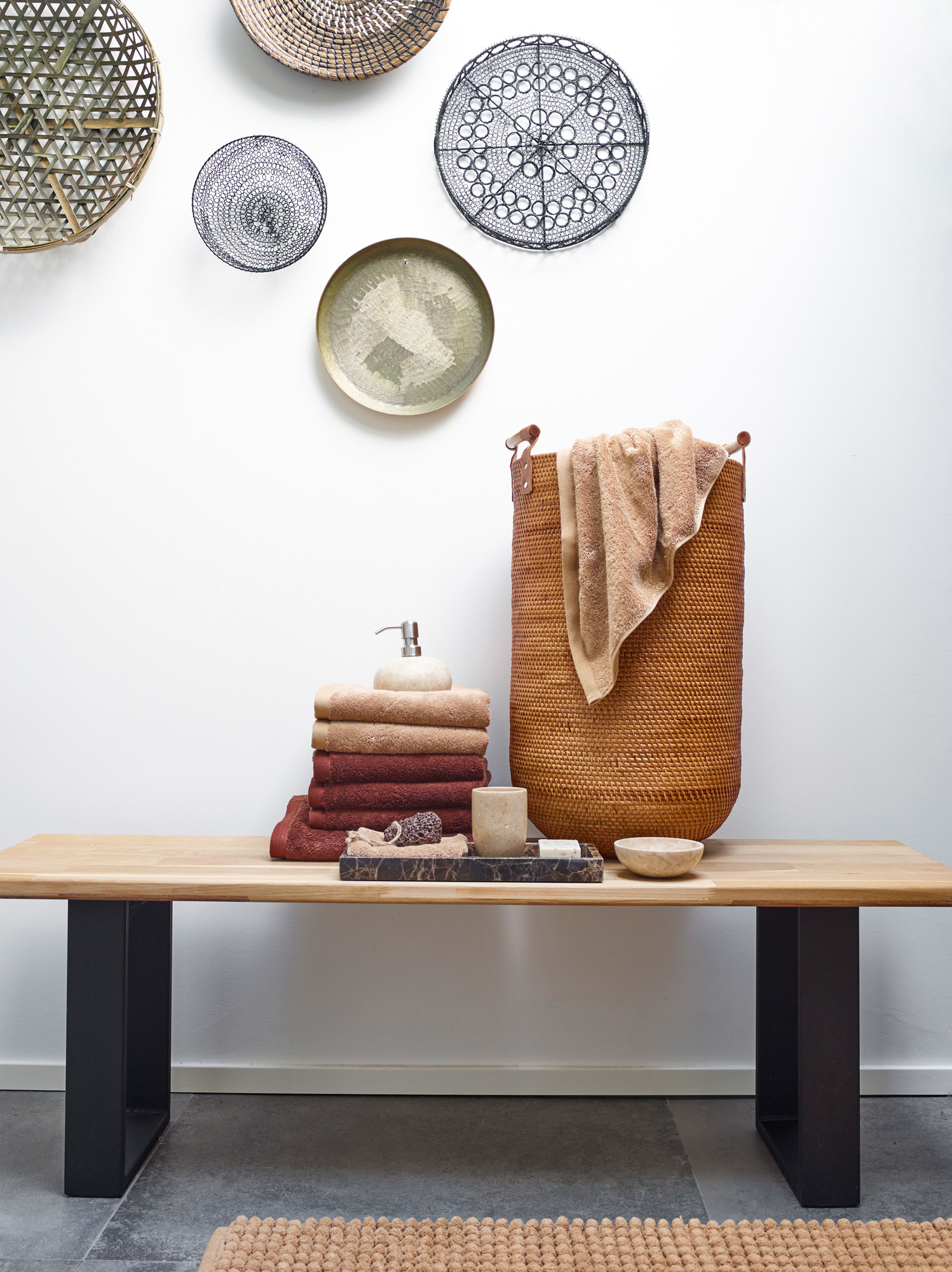 Aquanova CINO Ginger laundry basket