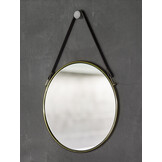 Wandspiegel mit Gürtel THYMO gold (THYMIR-127)