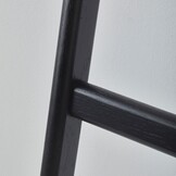 Eikenhouten handdoekladder MINK kleur zwart (MINTLL-09)