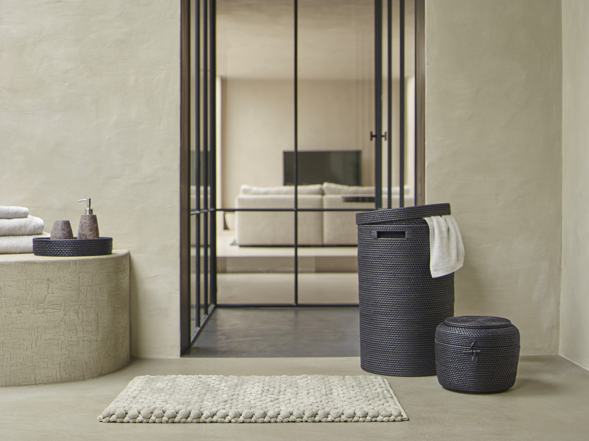 Aquanova NOMAD Bath mat Greige