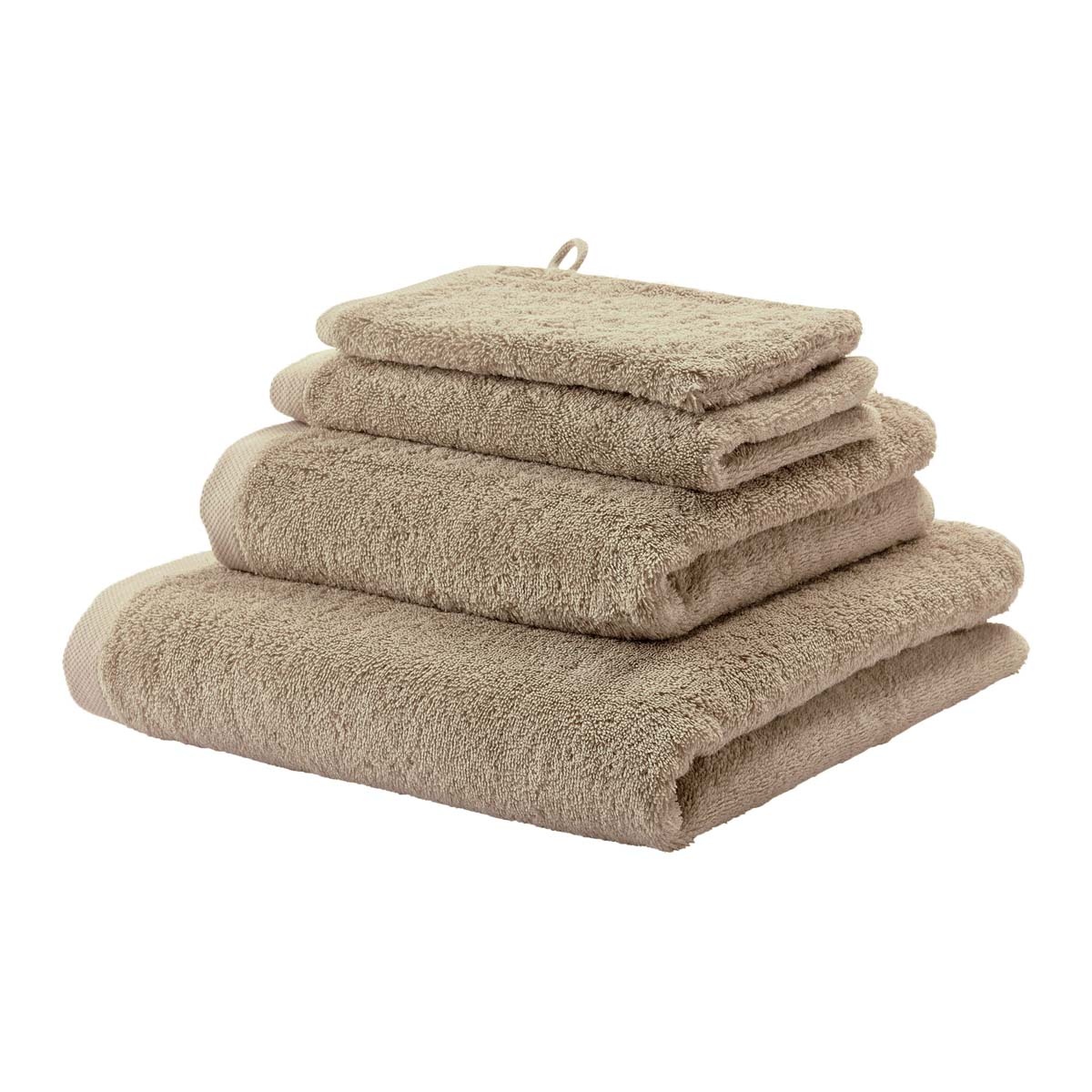 Aquanova LONDON bathroom textiles Almond