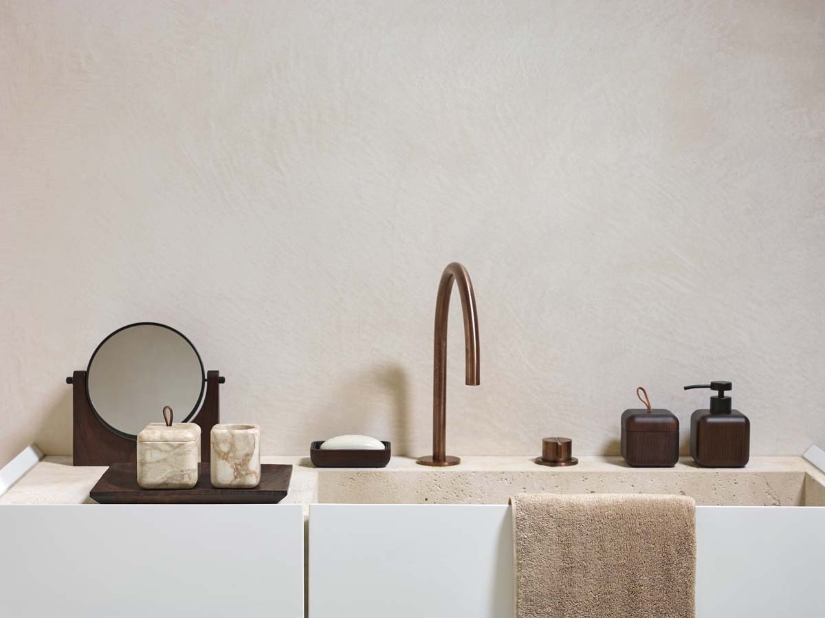 Aquanova EBONY soap dish Pecan