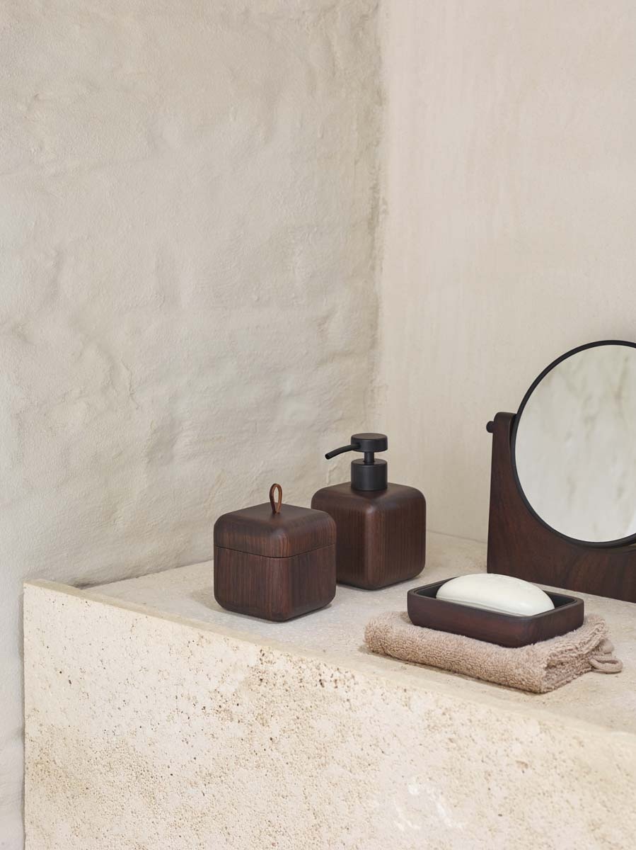 Aquanova EBONY soap dish Pecan