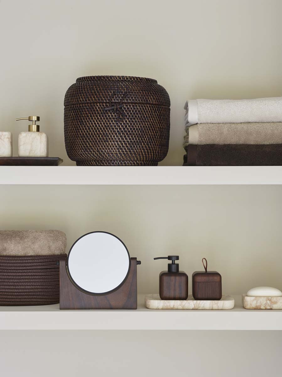 Aquanova EBONY Kosmetikspiegel Pecan