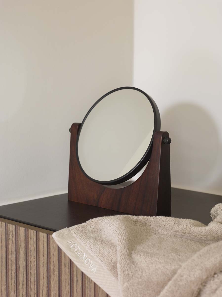 Aquanova EBONY make up mirror Pecan