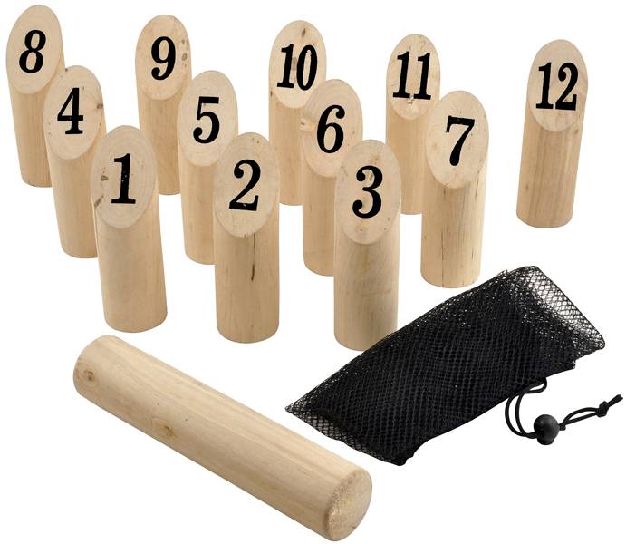 Houten kegelwerpspel 14-delig