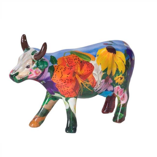 Cow Parade Georgia O'Kowffe (medium ceramic)