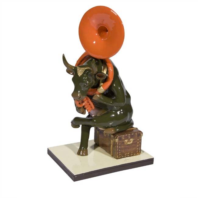 Cow Parade Josephine au Trombone (medium)