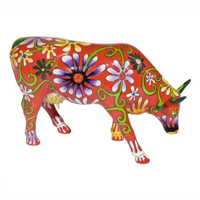 Cow Parade Flower Lover Cow (large)