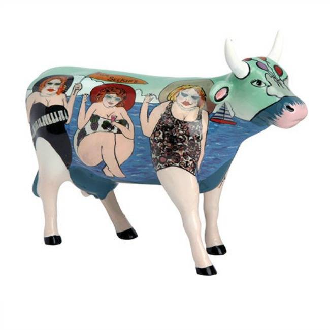 Cow Parade Fun Seeker (medium ceramic)