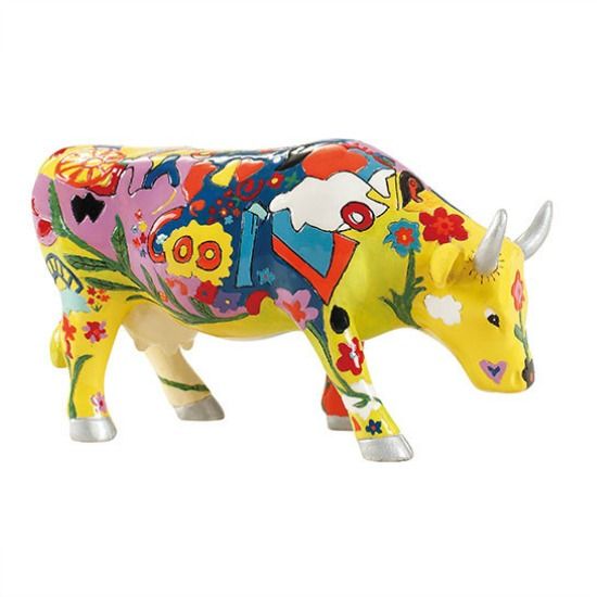 Cow Parade Groovy Moo (medium)