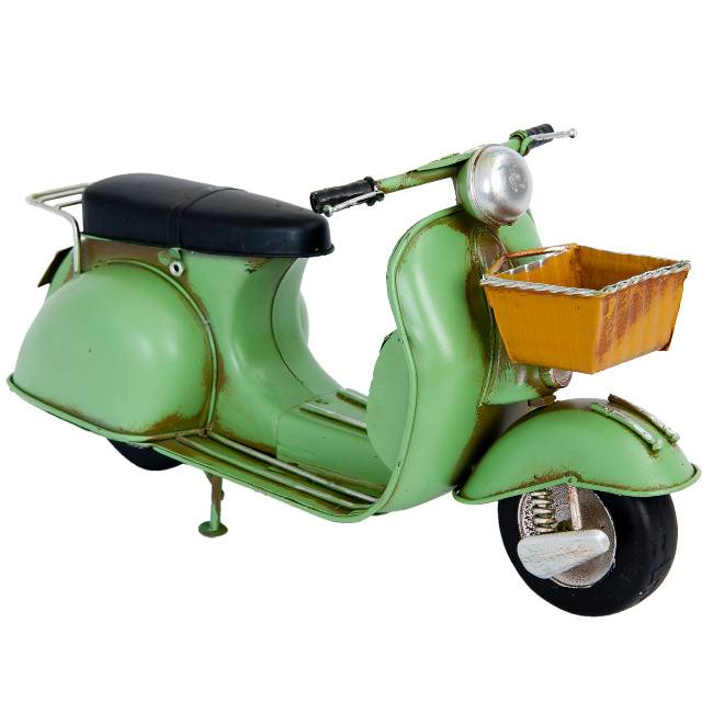 Model Retro Scooter Groen