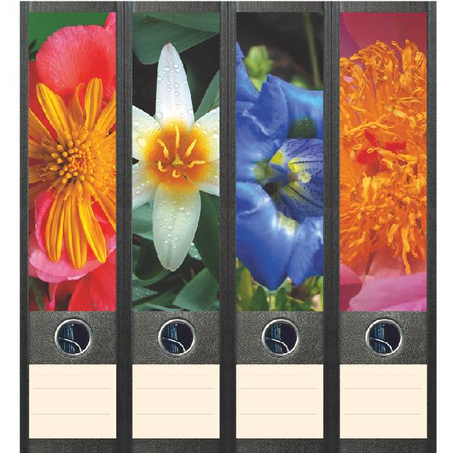 Rugetiket Bloemen in de tuin