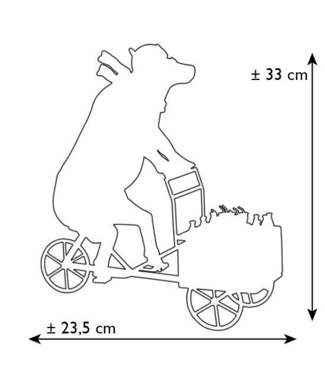 Cow Parade Lait Triporteur (extra large)