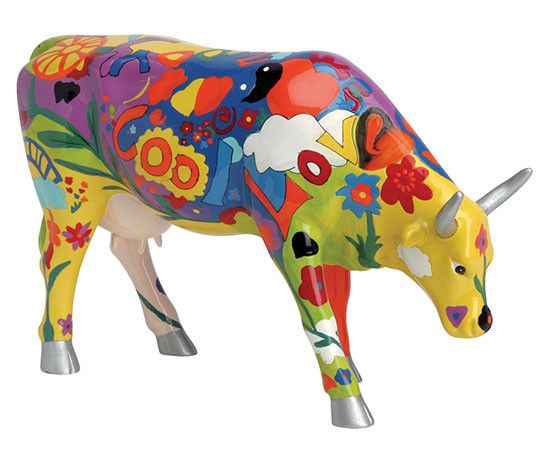 Cow Parade Groovy Moo (large)