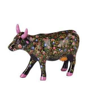 Cow Parade Flower Power Cow (medium ceramic)