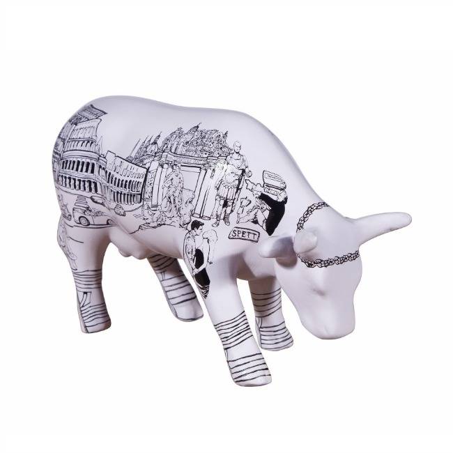 Cow Parade Roma Cow (medium ceramic)