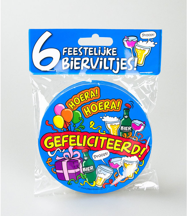 Bierviltjes - Gefeliciteerd