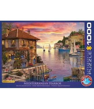 Puzzel - Mediterranean Harbor - Dominic Davison (1000)