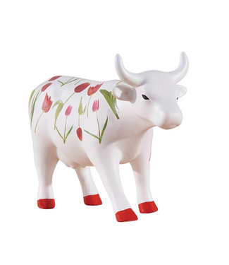 CowParade Tulip Cow (medium ceramic)