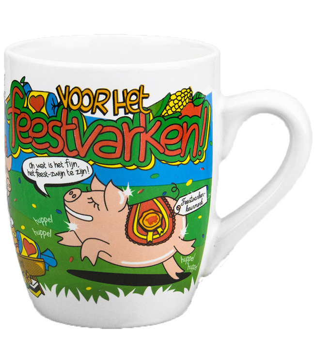 Cartoonmok Feestvarken