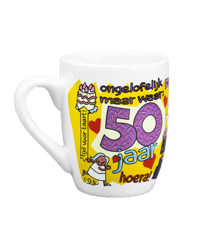 Cartoonmok 50 jaar vrouw