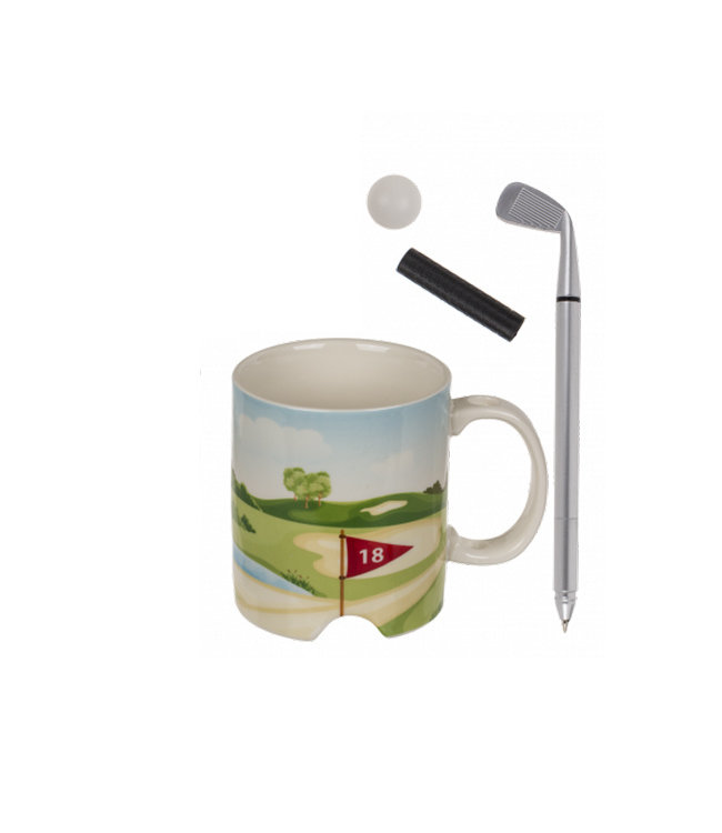 Golf Mok met club pen en golfbal