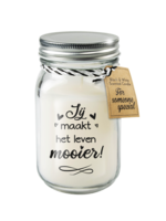 Kaars - Jij maakt het leven mooier