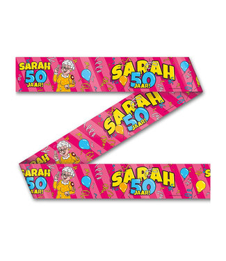 Party Tape - Sarah 50 jaar cartoon