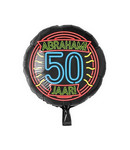 Neon Foil balloon - Abraham 50