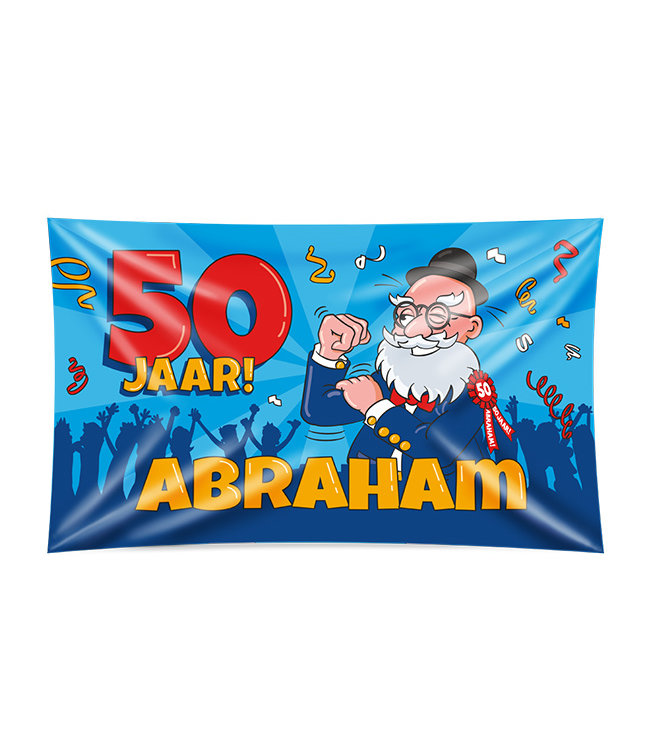 Gevel vlag - Abraham cartoon