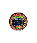 Neon button - Abraham 50