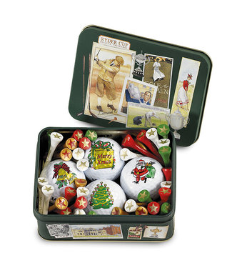 Decoratieblik Golf Merry Xmas Decoratieblik Golf Merry Xmas