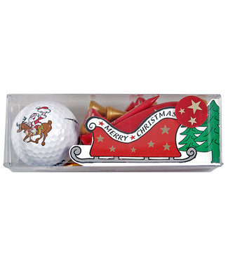 Rendier Kerstman Golfbal & Tees