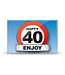 Magneet Happy 40 Enjoy