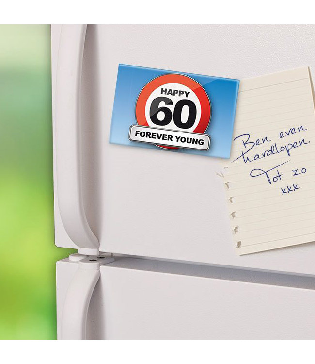 Magneet Happy 60 Forever young