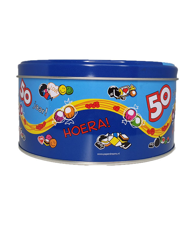 Snoep- en/of Koektrommel 50 jaar
