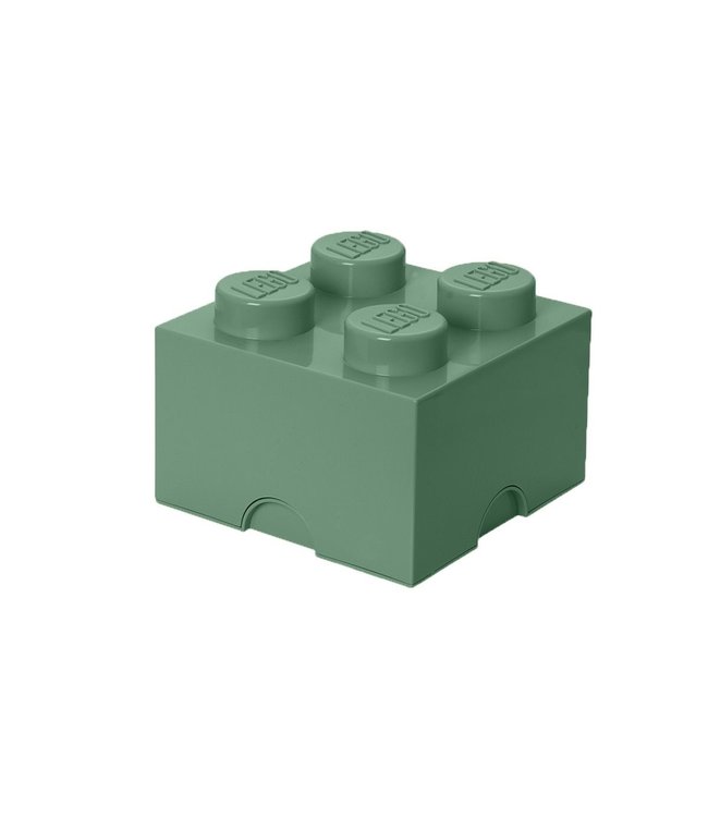 Lego Opbergbox Brick 4 Zandgroen