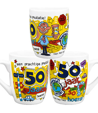 Cartoonmok 50 jaar Man Cartoonmok 50 jaar Man