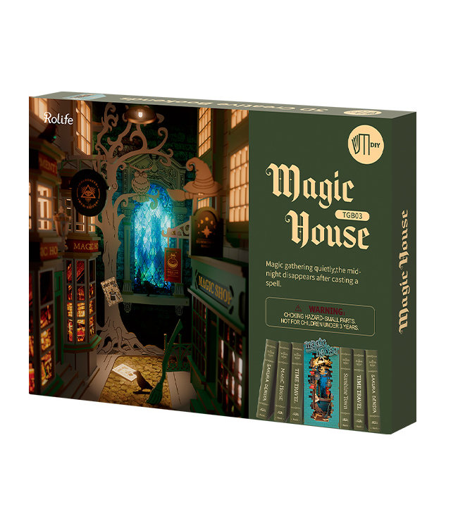 DIY Bouwpakket Boekensteun Magic House