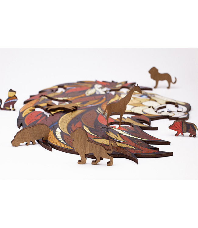 Houten Legpuzzel Leeuw