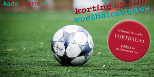 15% Korting op alle voetbalcadeaus