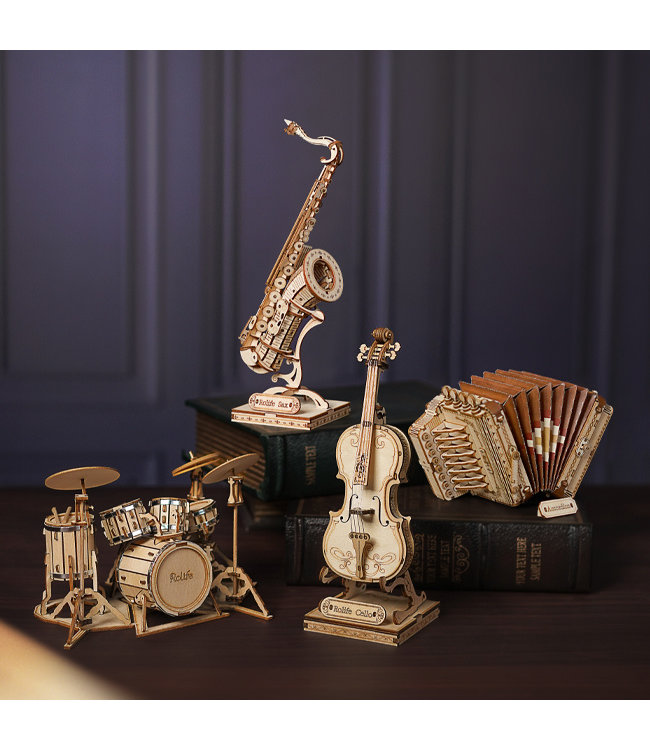 Robotime DIY Bouwpakket - Drum kit